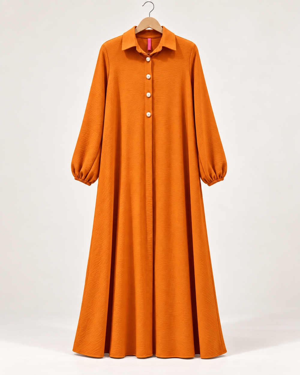 Premium Modest Button Front Maxi Gown for Women
