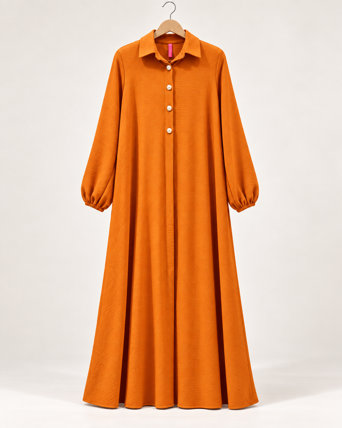 Premium Modest Button Front Maxi Gown for Women