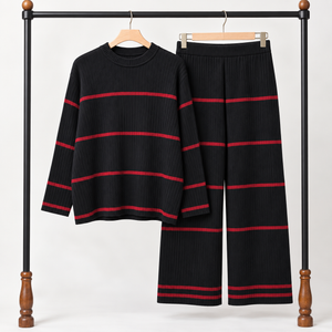 Premium Ribbed Knit Winter Co-Ord Set for Women – 2 Piece